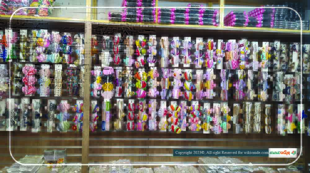 بخشی از تنوع کلیپس  و کش سر عمده فروشگاه اکنچی