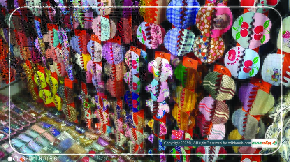 بخشی از تنوع کلیپس و کش سر عمده فروشگاه نقره ای