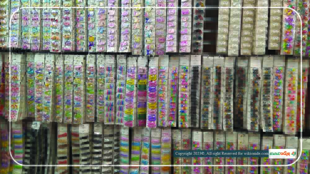 بخشی از تنوع کلیپس  و کش سر عمده فروشگاه اکنچی