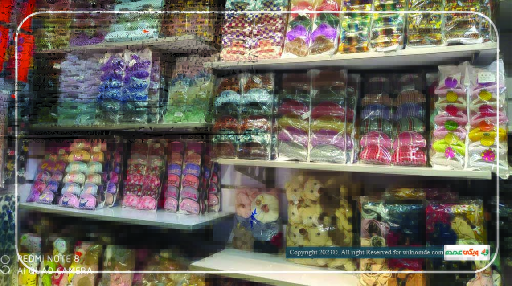 بخشی از تنوع کلیپس  و کش سر عمده فروشگاه نقره ای